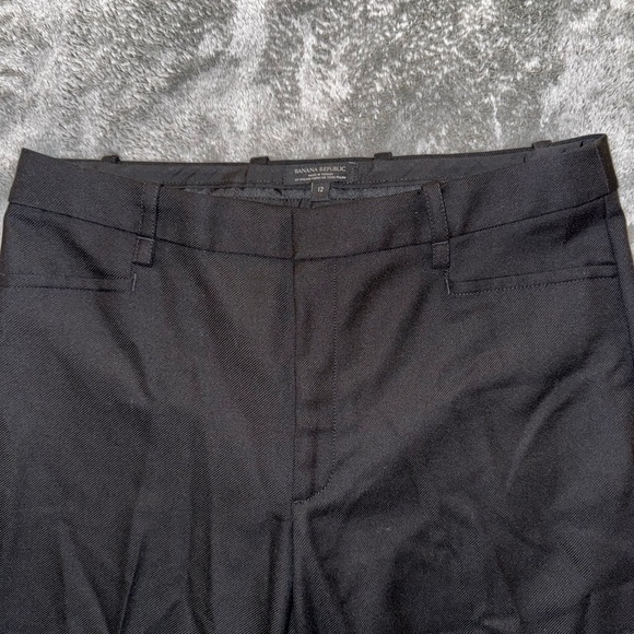 Banana Republic 100% Italian Wool Classic Black Straight Leg Dress Pants-Size 12 - Picture 5 of 14